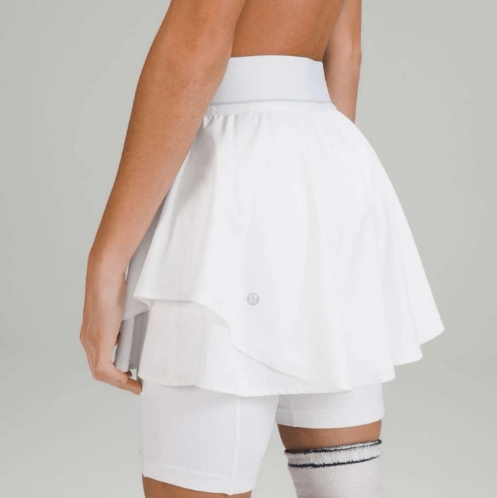 Lululemon Court Rival High Rise Skirt White